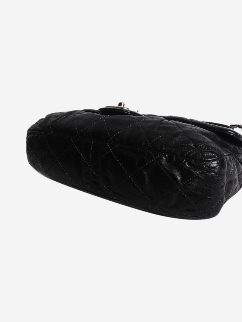 Black 2010 lambskin quilted shoulder bag