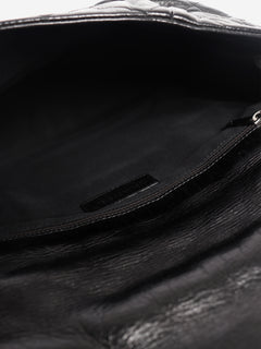 Black 2010 lambskin quilted shoulder bag