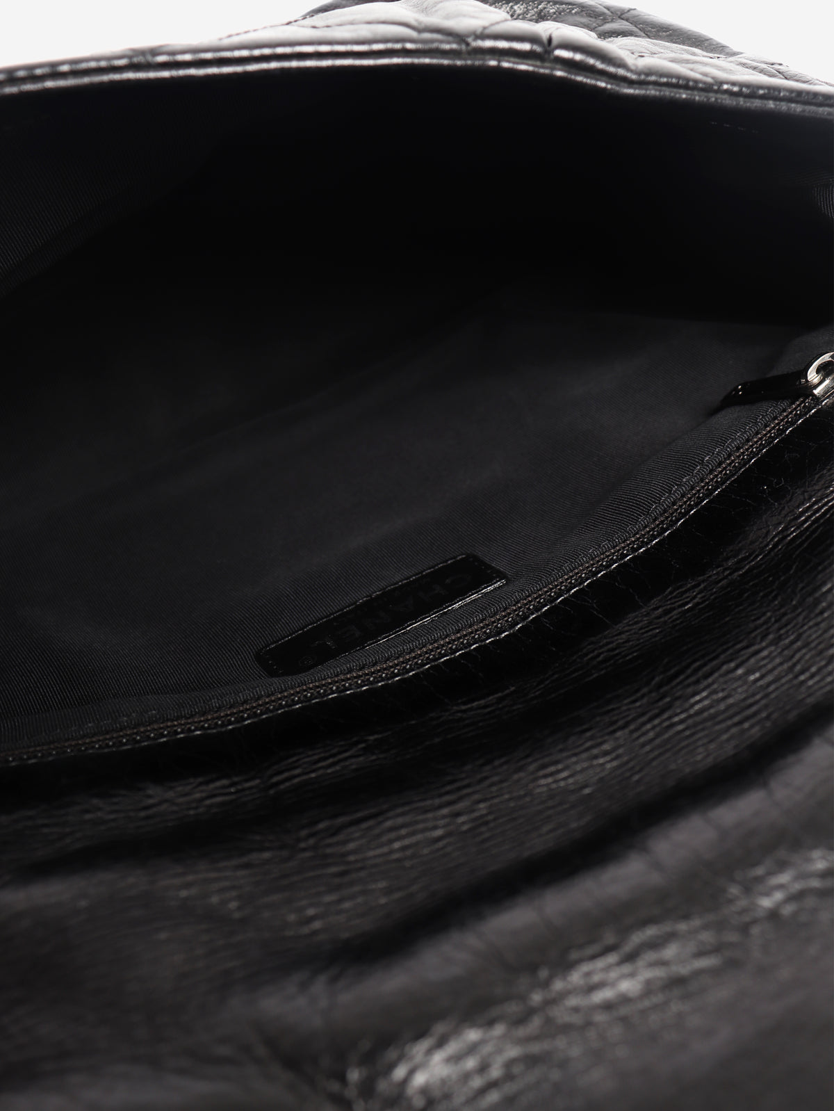 Black 2010 lambskin quilted shoulder bag