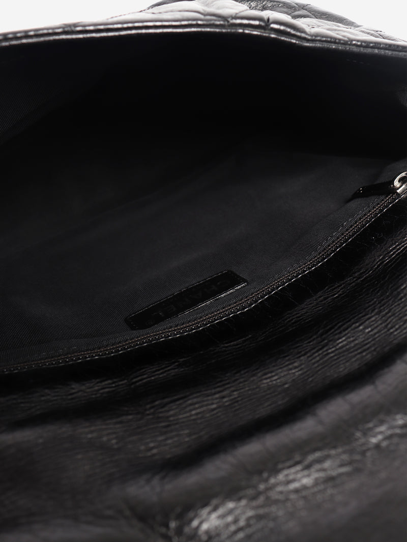 Black 2010 lambskin quilted shoulder bag
