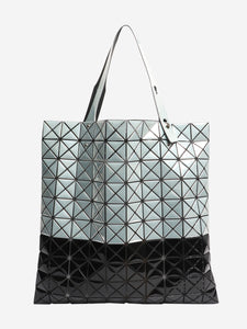 Bao Bao Issey Miyake Silver and black Prism tote