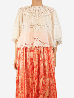 White broderie blouse - size UK 8 Tops Isabel Marant 
