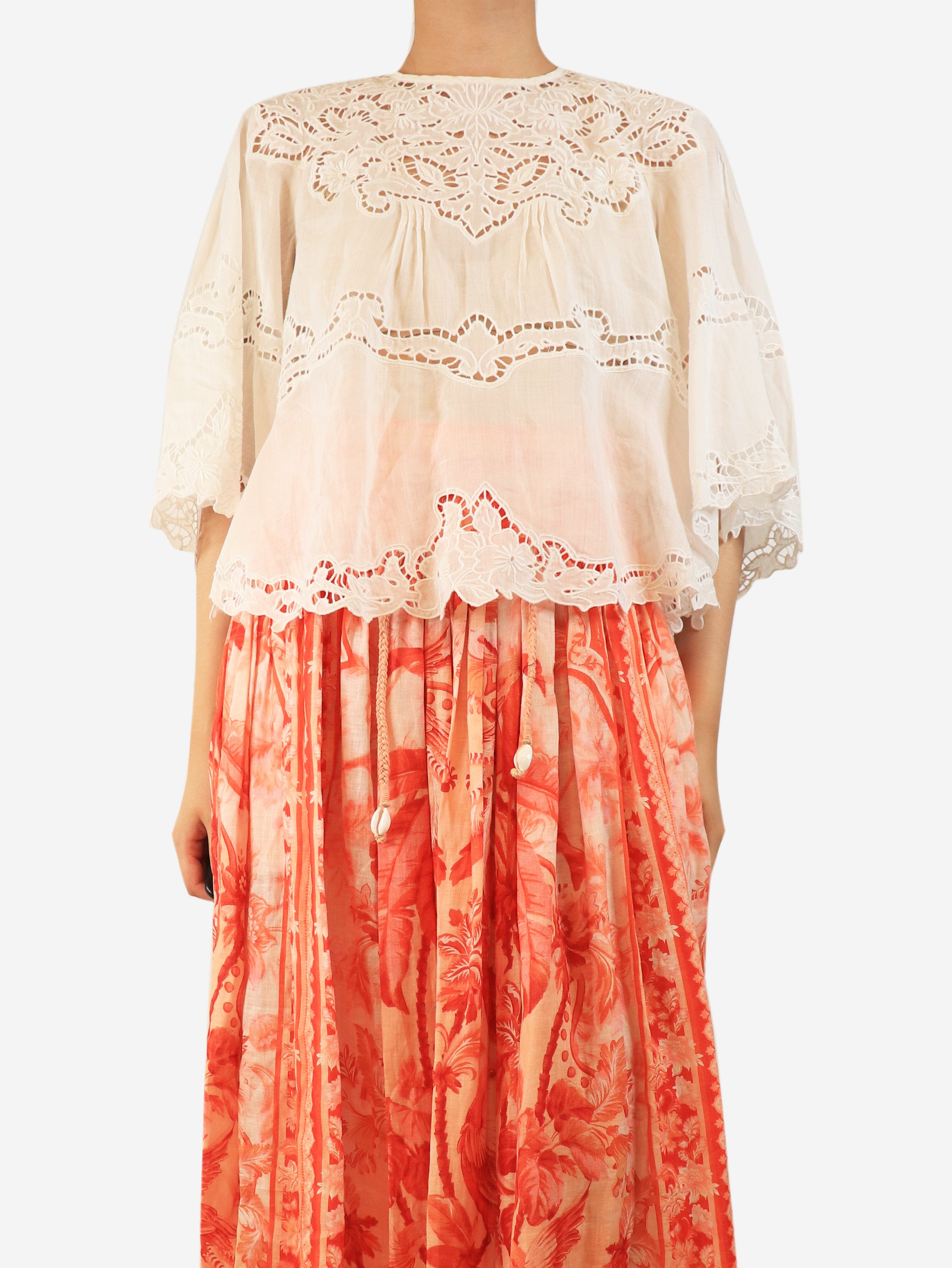 White broderie blouse - size UK 8 Tops Isabel Marant 