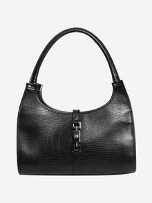 Black vintage Jackie leather hobo bag Top Handle Bags Gucci 
