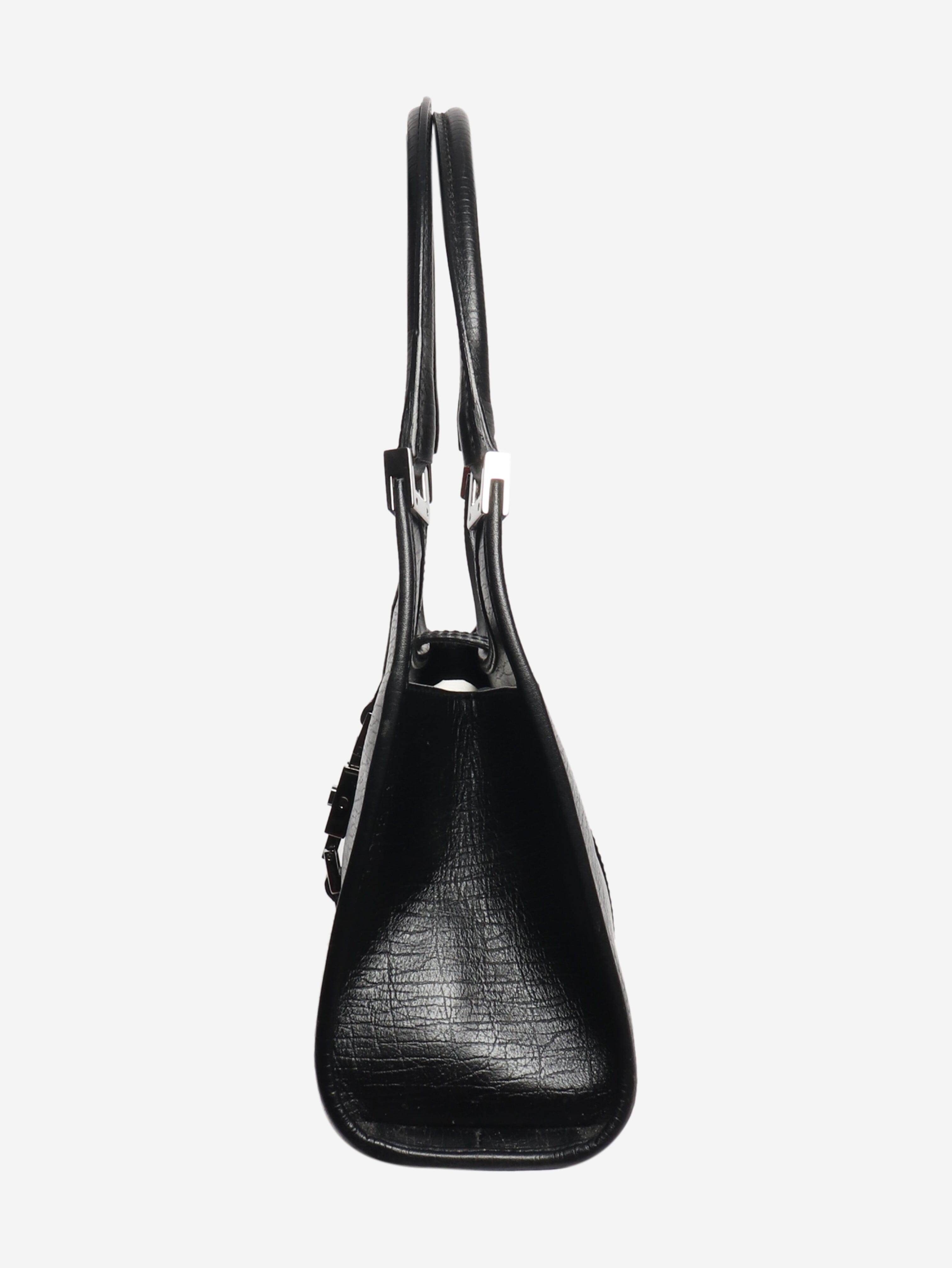 Black vintage Jackie leather hobo bag Top Handle Bags Gucci 