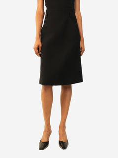 Black tailored midi skirt - size UK 8 Skirts Prada 