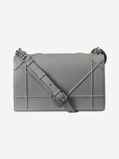 Grey Diorrama silver hardware flap Cross-body bags Christian Dior 