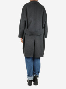 Prada Dark grey cashmere coat - size UK 6