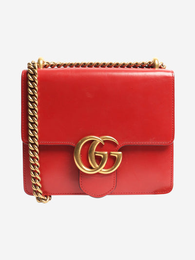 Red GG Marmont small leather shoulder bag Cross-body bags Gucci 