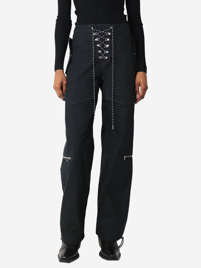 Black combat trousers - size XS Trousers Dion Lee 