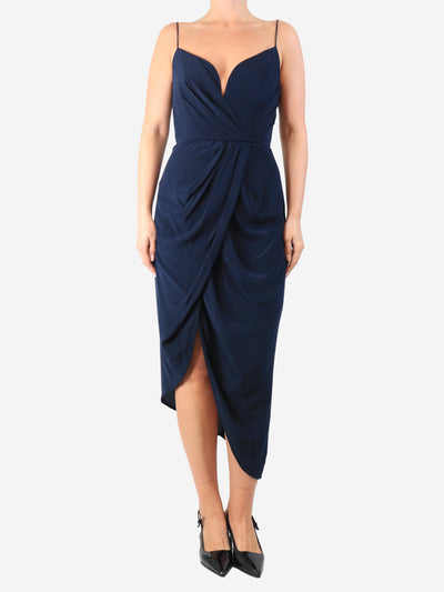 Navy silk midi dress - size UK 10 Dresses Zimmermann 