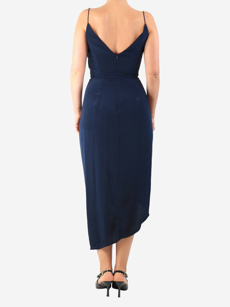 Navy silk midi dress - size UK 10 Dresses Zimmermann 