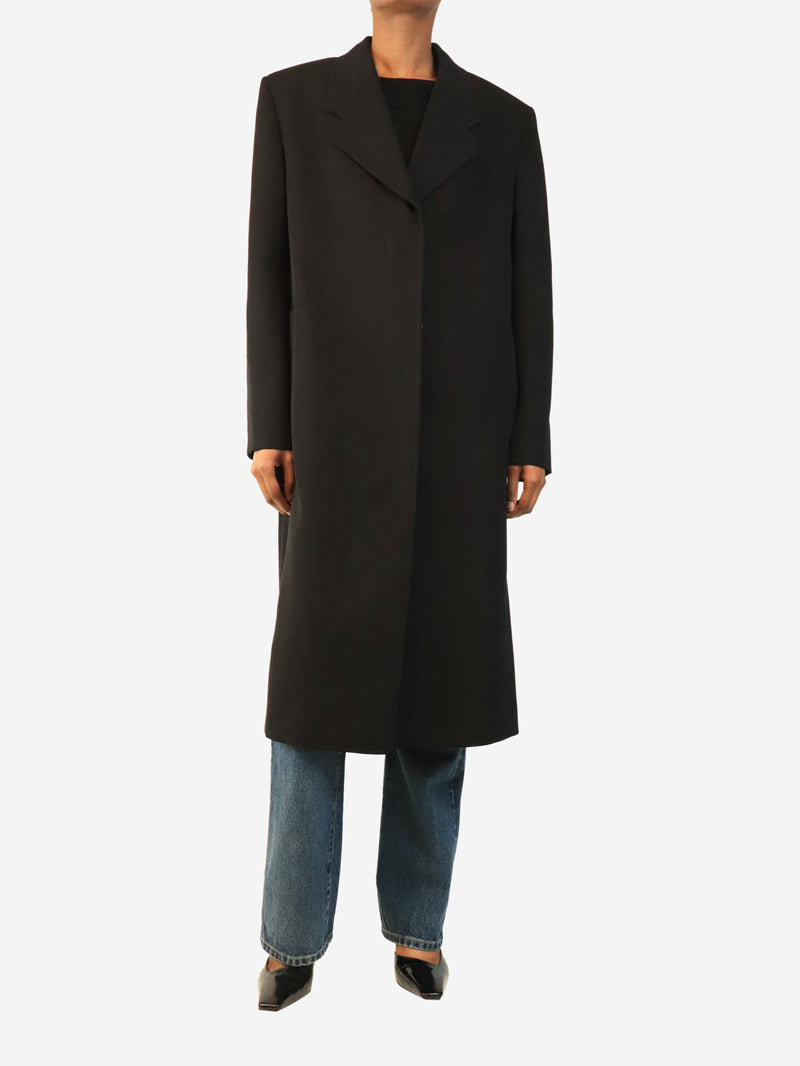 Black single-breasted coat - size UK 8 Coats & Jackets The Row 