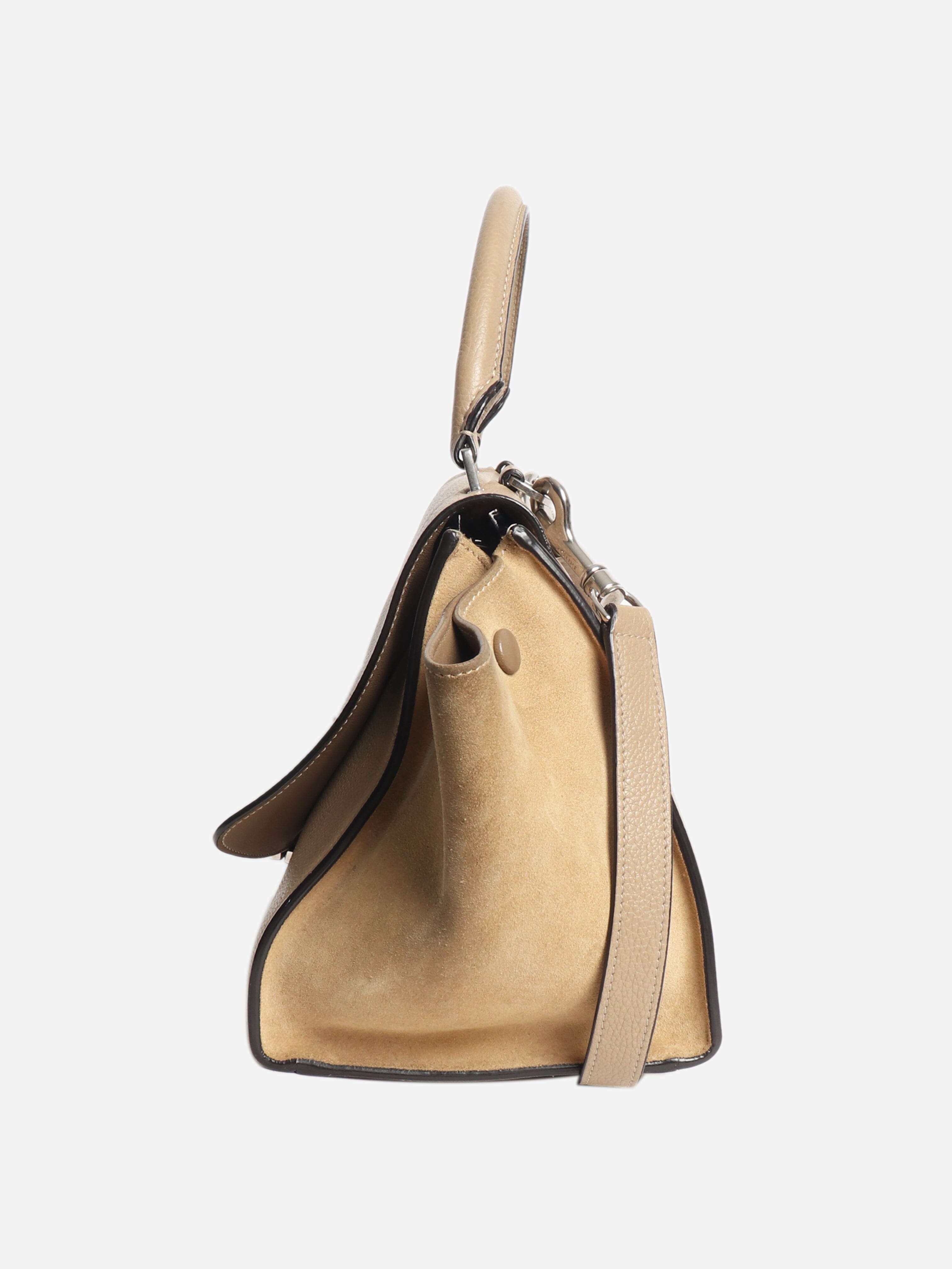 Taupe Trapeze leather shoulder bag Shoulder bags Celine 