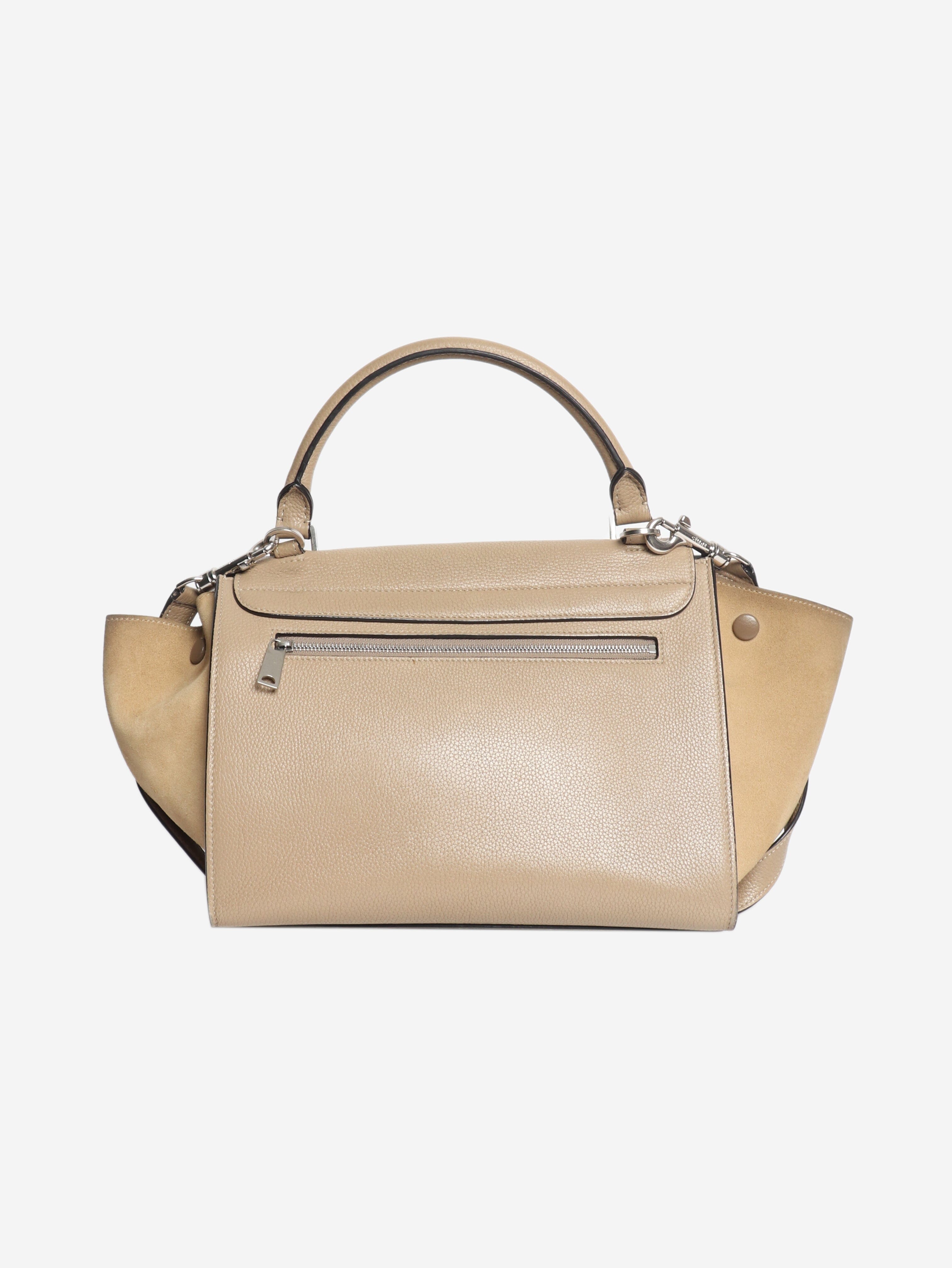 Taupe Trapeze leather shoulder bag Shoulder bags Celine 