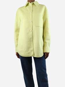 Joseph Acid green wool overshirt - size UK 6