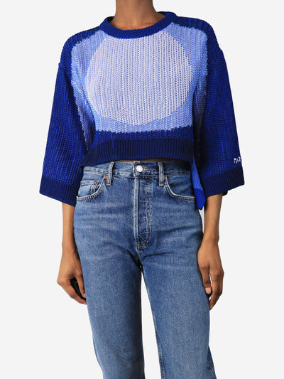 Blue cropped knit sweater - size UK 6 Knitwear Marni 