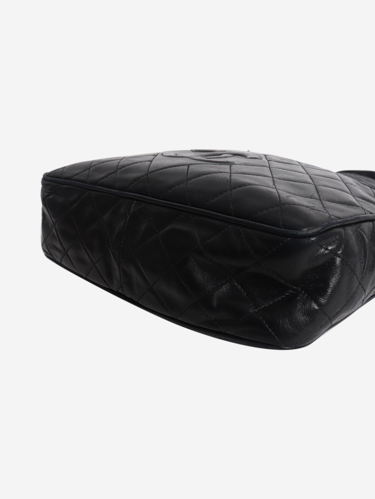 Black vintage 1991 lambskin quilted tassel shoulder bag Shoulder bags Chanel 