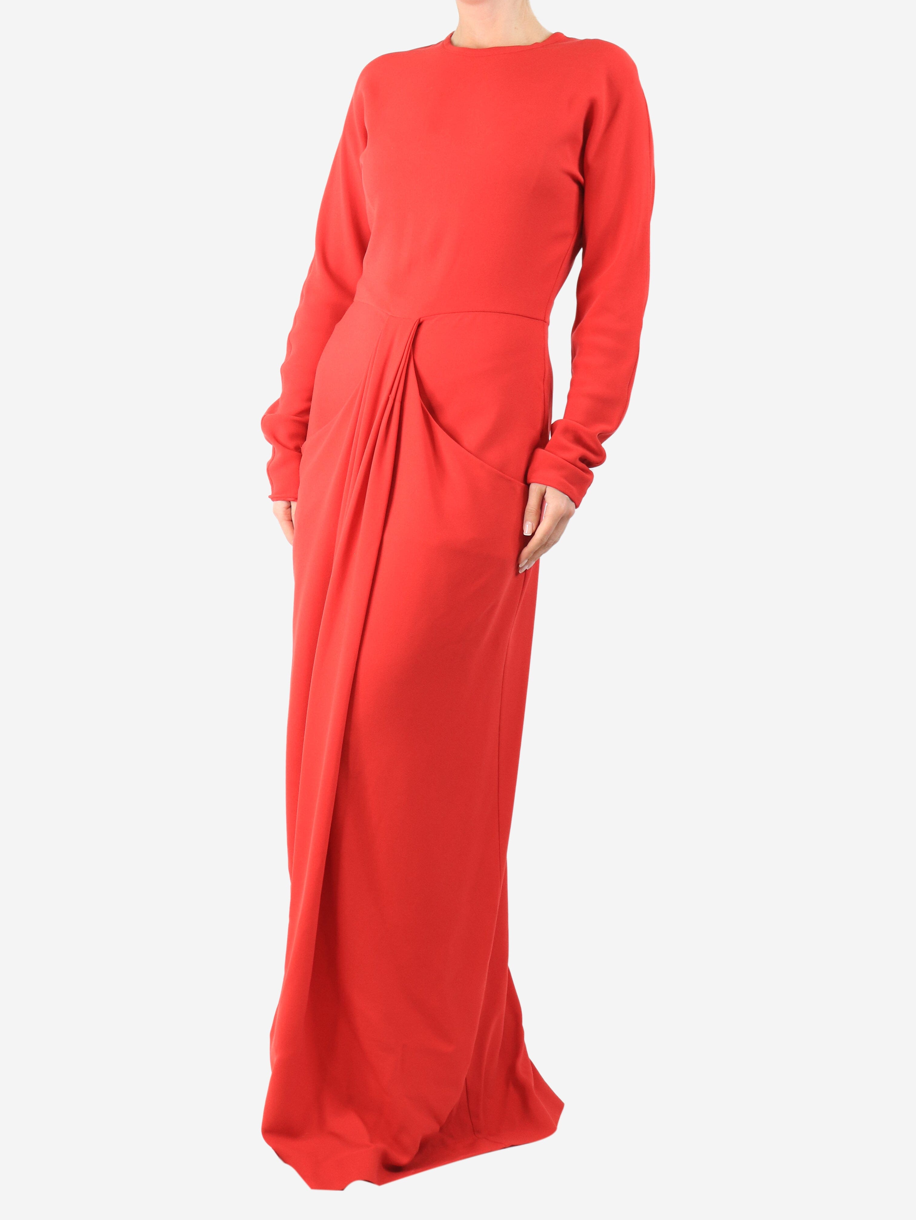 Red draped long dress - size UK 10 Dresses The Row 