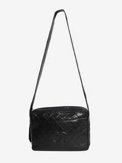 Black vintage 1991 lambskin quilted tassel shoulder bag Shoulder bags Chanel 