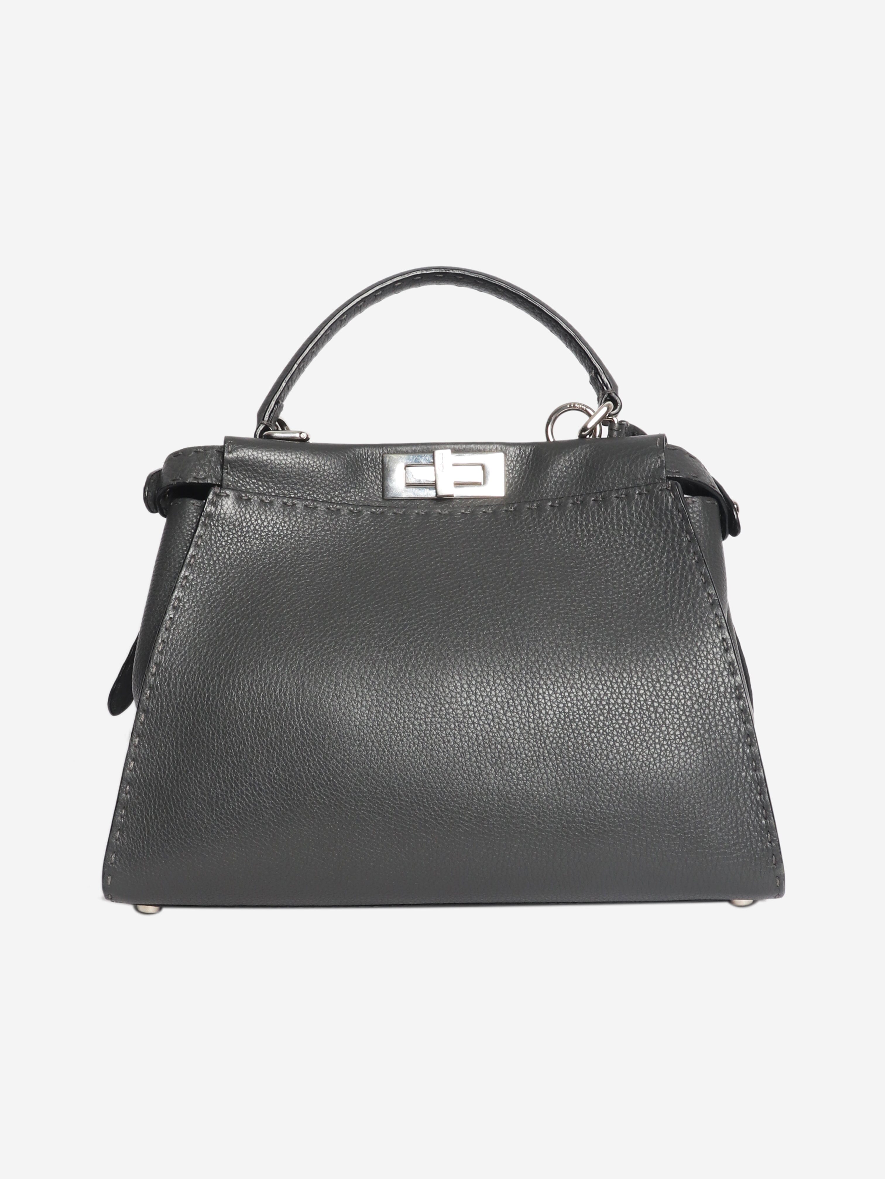 Dark grey Selleria Peekaboo 2way bag Shoulder bags Fendi 