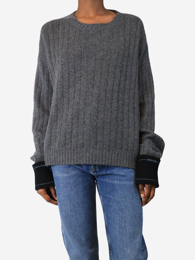 Grey cashmere knit jumper - size UK 8 Knitwear Prada 