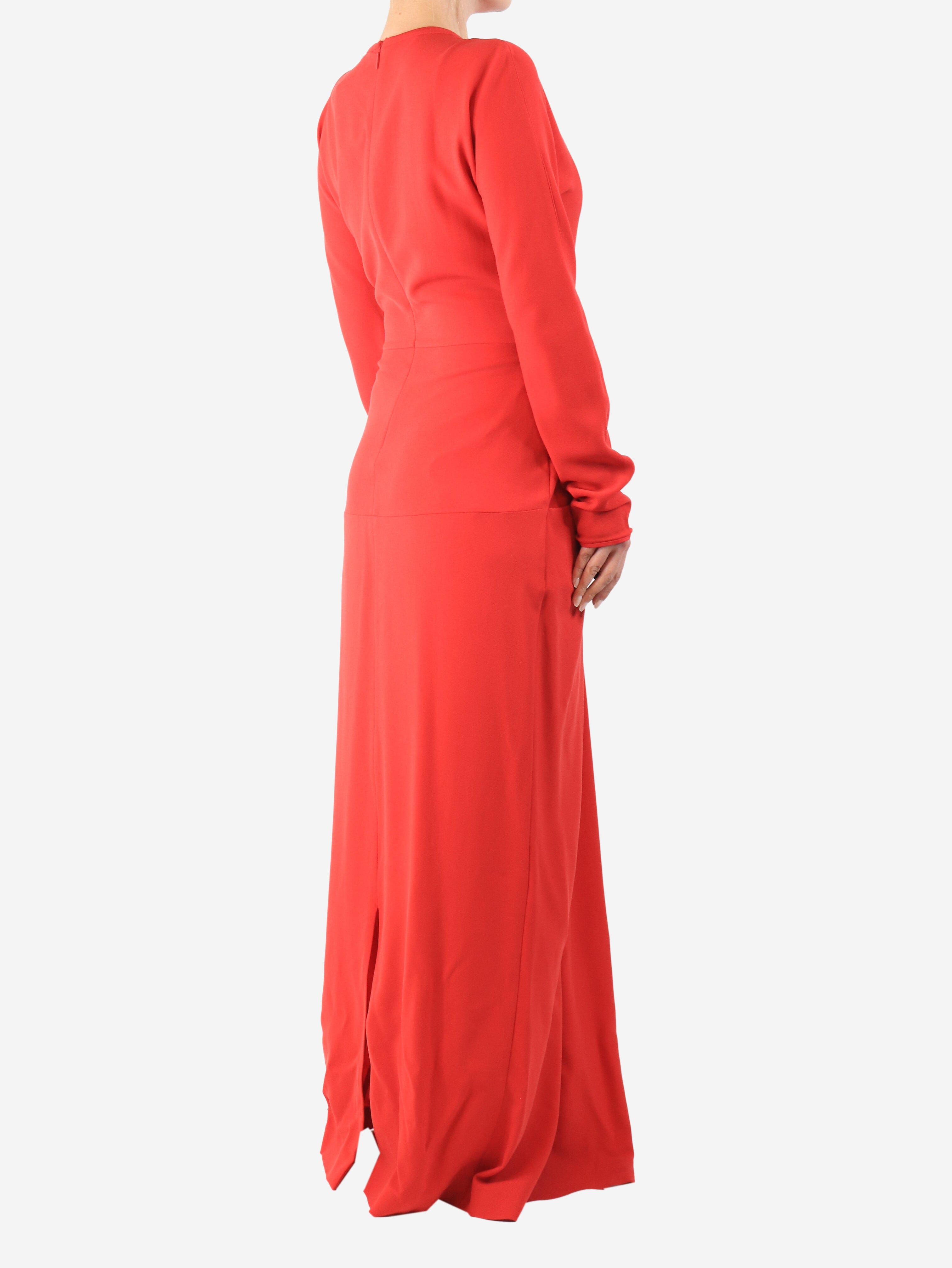 Red draped long dress - size UK 10 Dresses The Row 