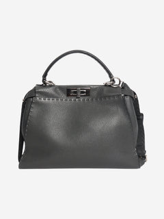 Dark grey Selleria Peekaboo 2way bag Shoulder bags Fendi 