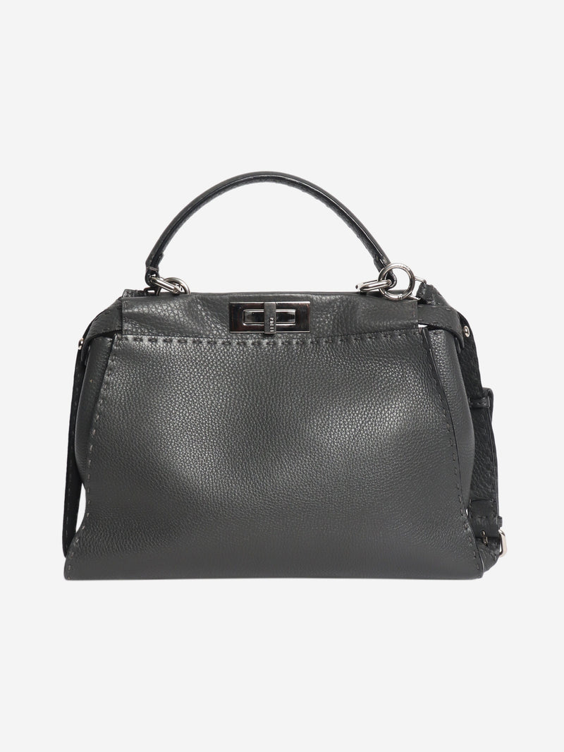 Dark grey Selleria Peekaboo 2way bag Shoulder bags Fendi 
