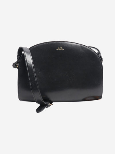 Black Demi-Lune leather shoulder bag Shoulder bags A.P.C. 