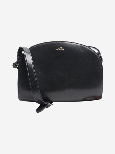 Black Demi-Lune leather shoulder bag product image
