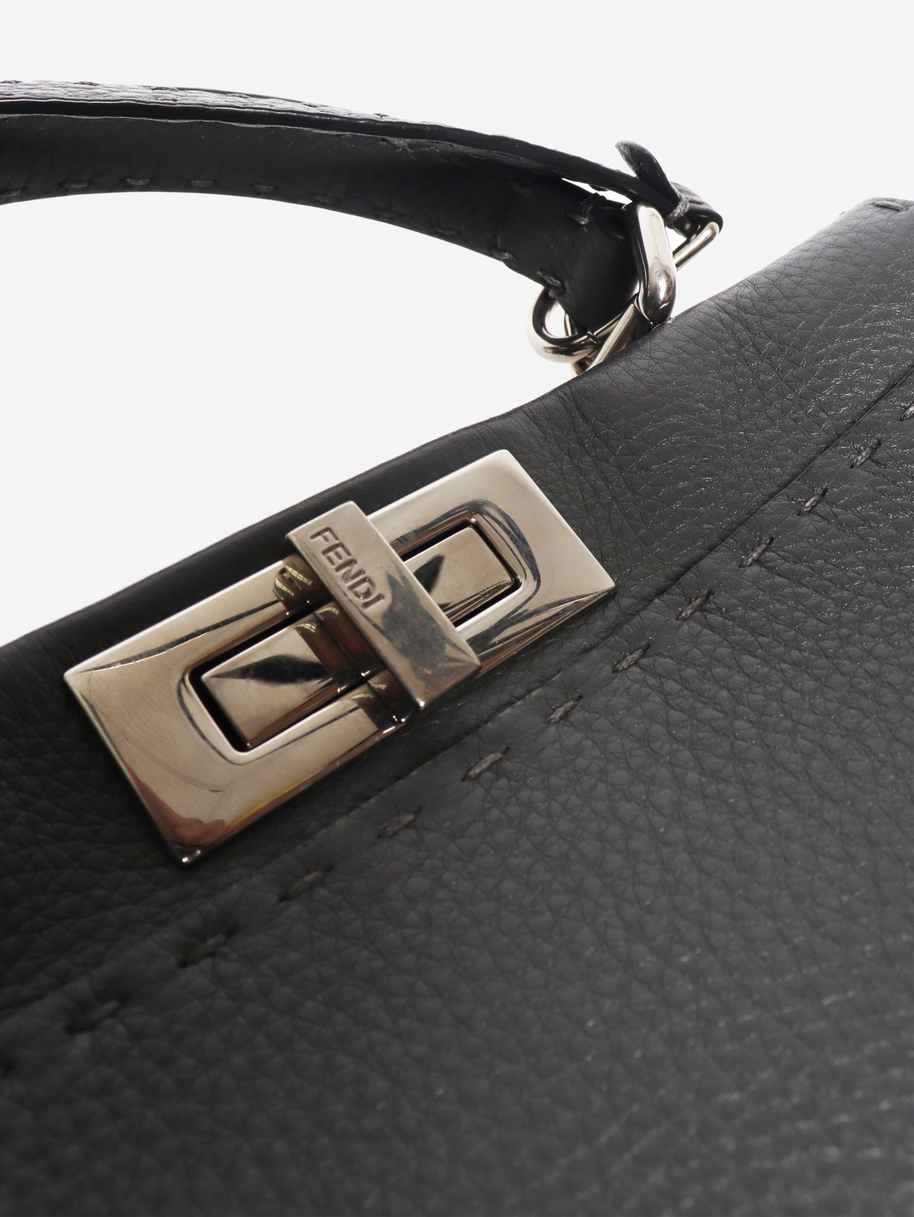 Dark grey Selleria Peekaboo 2way bag Shoulder bags Fendi 