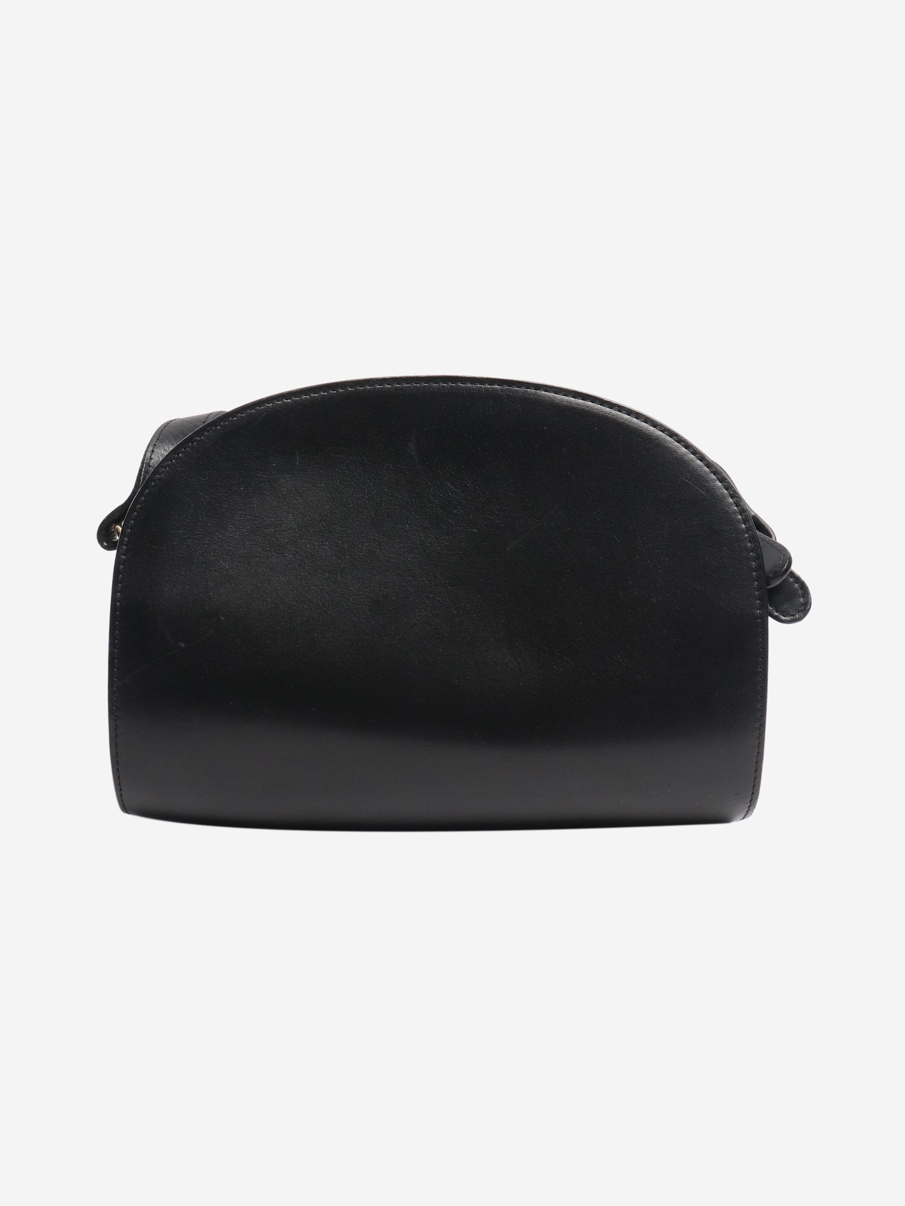 Black Demi-Lune leather shoulder bag Shoulder bags A.P.C. 
