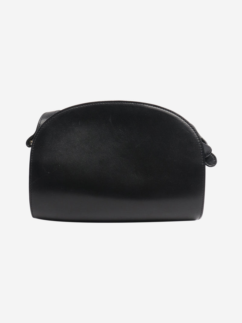 Black Demi-Lune leather shoulder bag Shoulder bags A.P.C. 