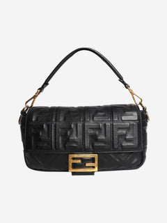Black leather Baguette bag Cross-body Bags Fendi 
