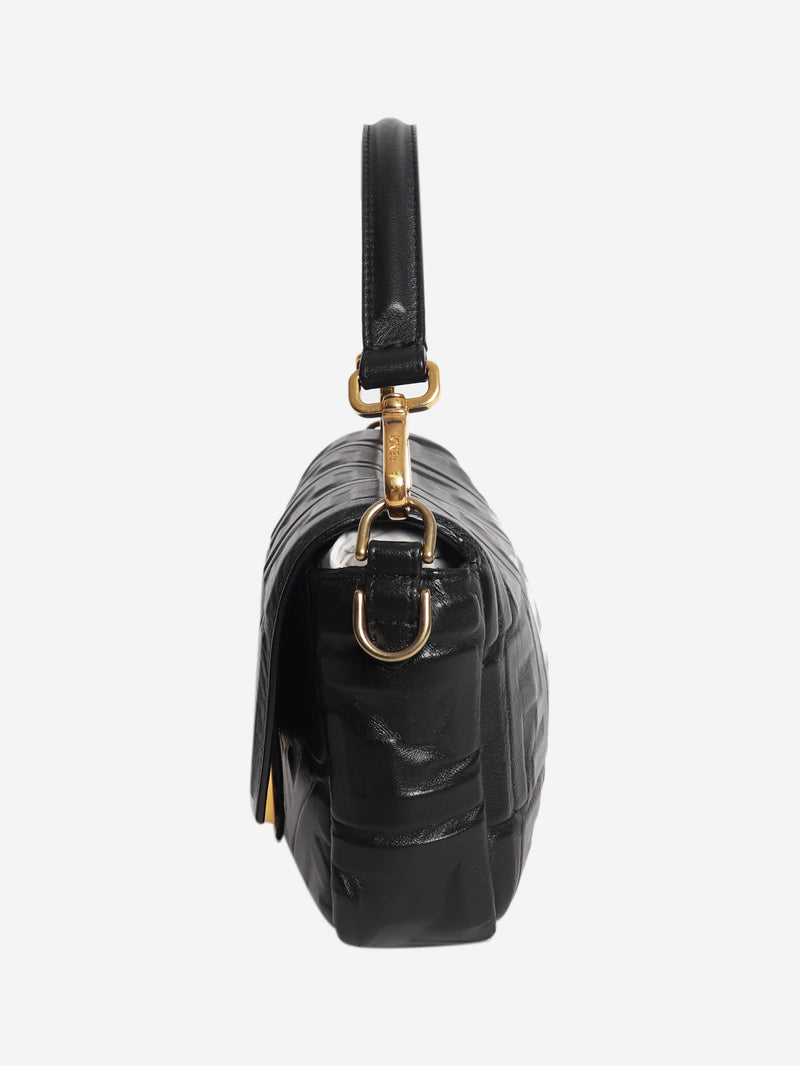 Black leather Baguette bag Cross-body Bags Fendi 