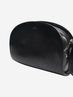 Black Demi-Lune leather shoulder bag Shoulder bags A.P.C. 