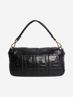 Black leather Baguette bag Cross-body Bags Fendi 