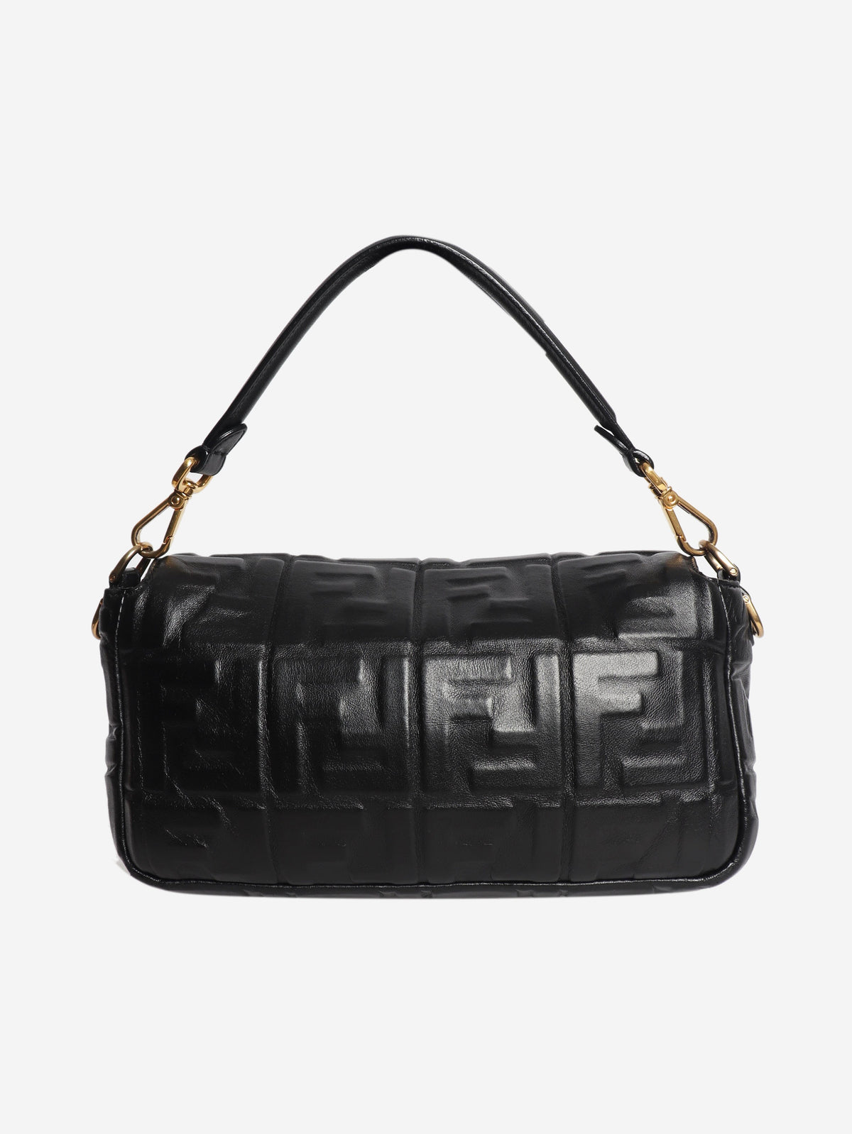 Black leather Baguette bag Cross-body Bags Fendi 