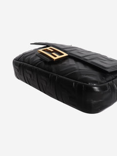 Black leather Baguette bag Cross-body Bags Fendi 