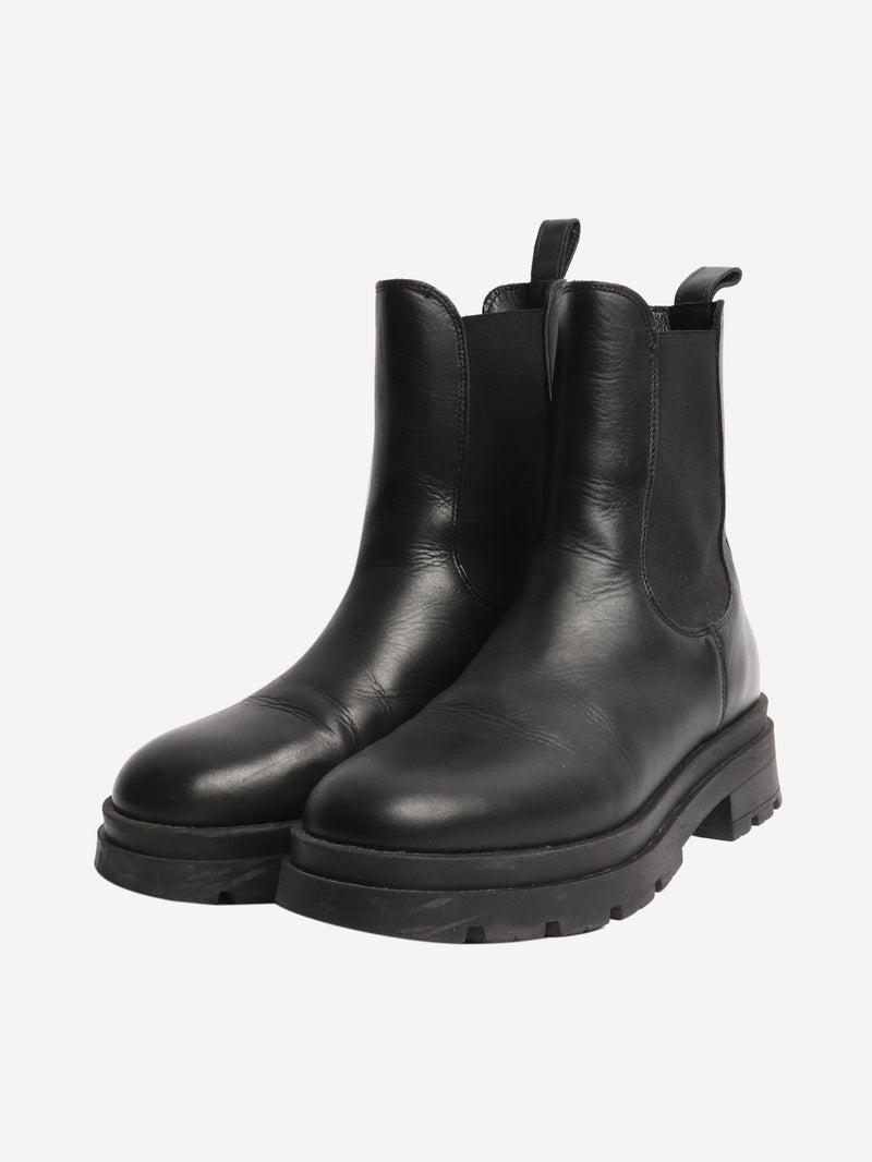 Black leather ankle boots - size EU 40 Boots Anine Bing 