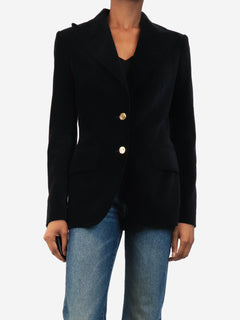 Black velvet blazer - size UK 8 Coats & Jackets Dolce & Gabbana 