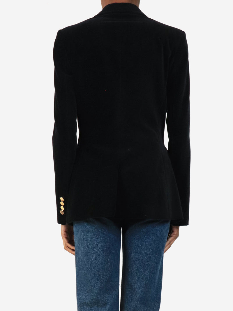 Black velvet blazer - size UK 8 Coats & Jackets Dolce & Gabbana 