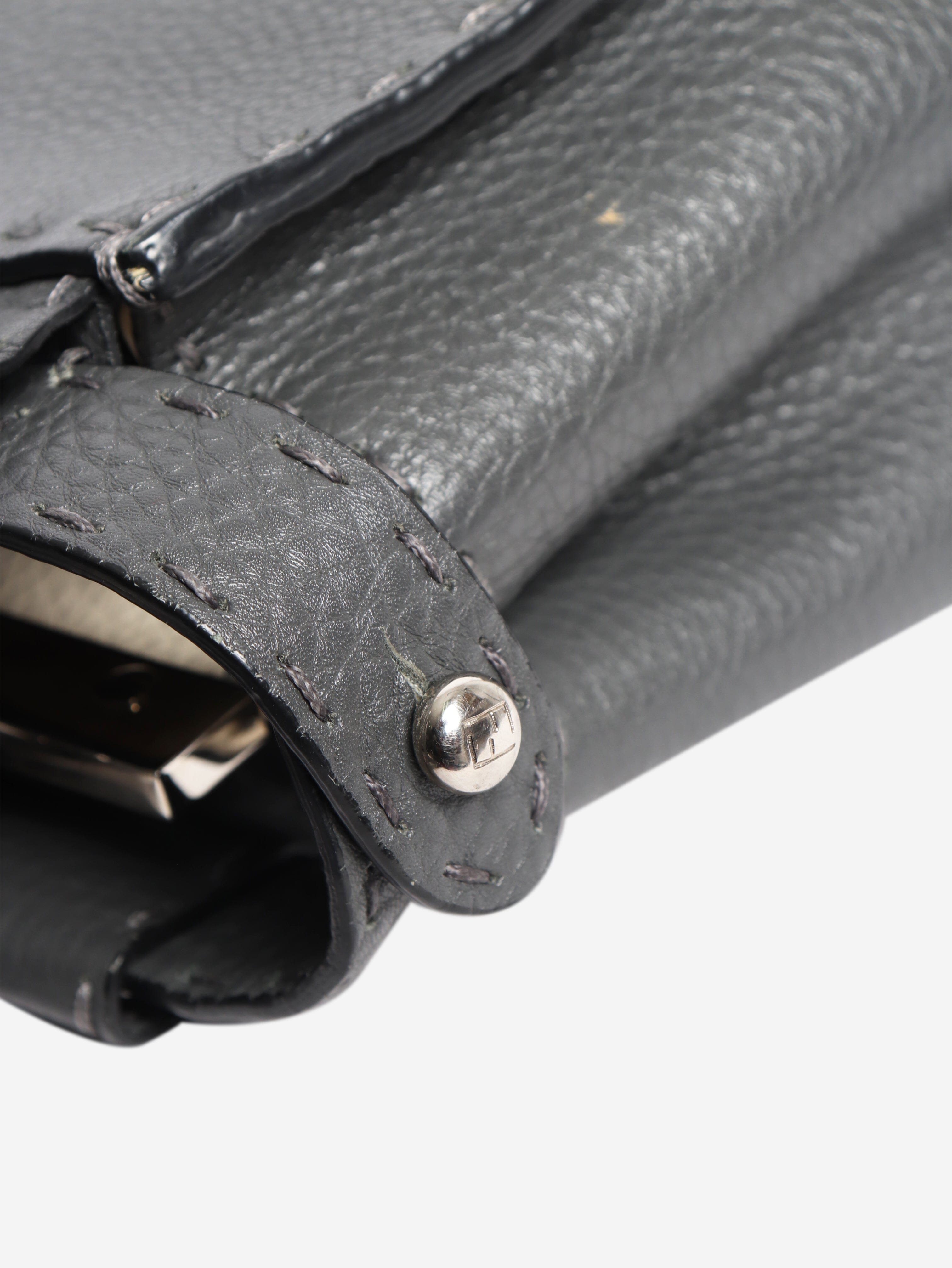 Dark grey Selleria Peekaboo 2way bag Shoulder bags Fendi 
