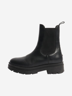 Black leather ankle boots - size EU 40 Boots Anine Bing 