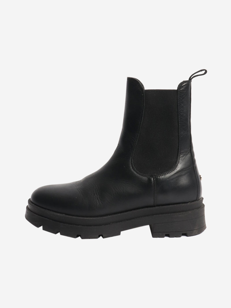 Black leather ankle boots - size EU 40 Boots Anine Bing 