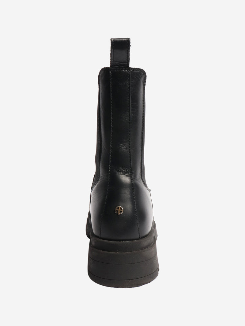 Black leather ankle boots - size EU 40 Boots Anine Bing 