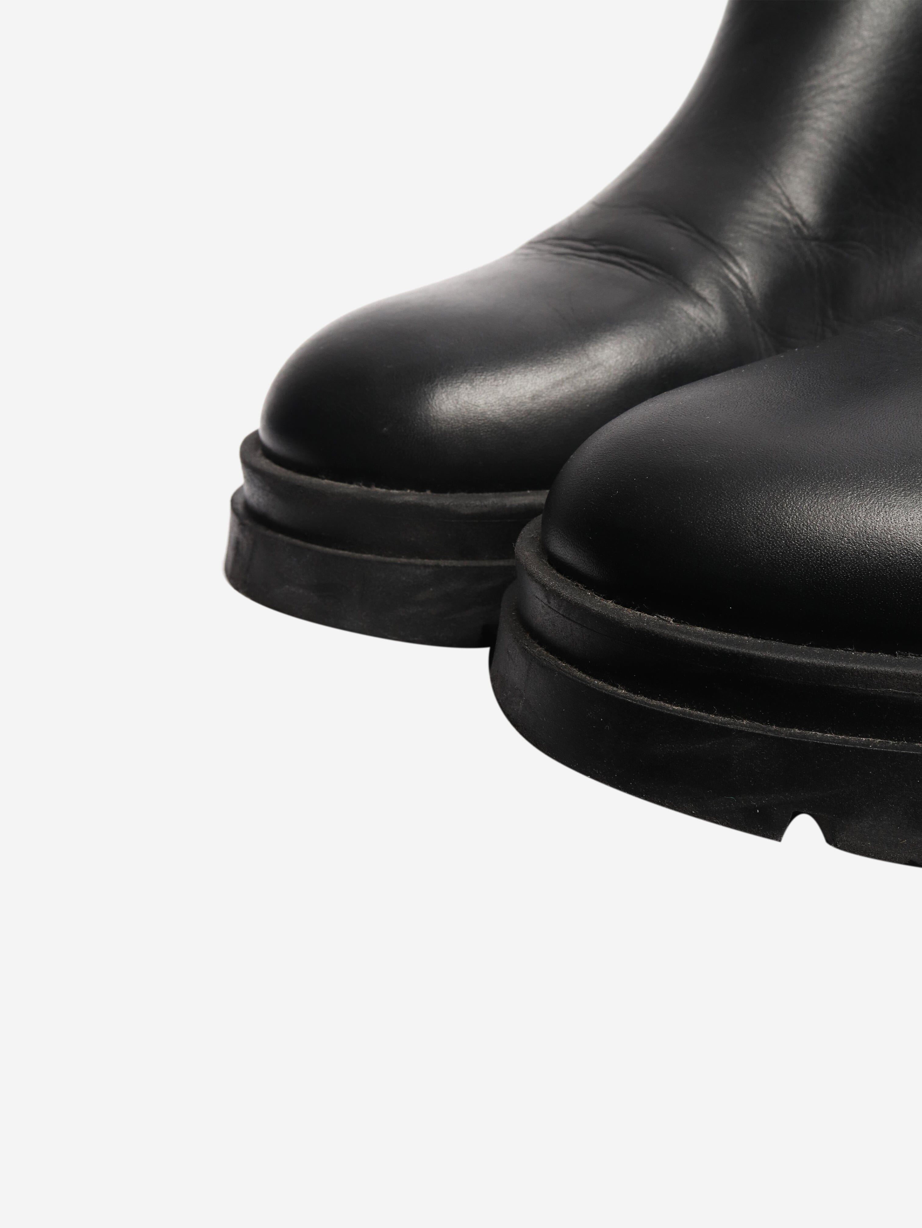 Black leather ankle boots - size EU 40 Boots Anine Bing 