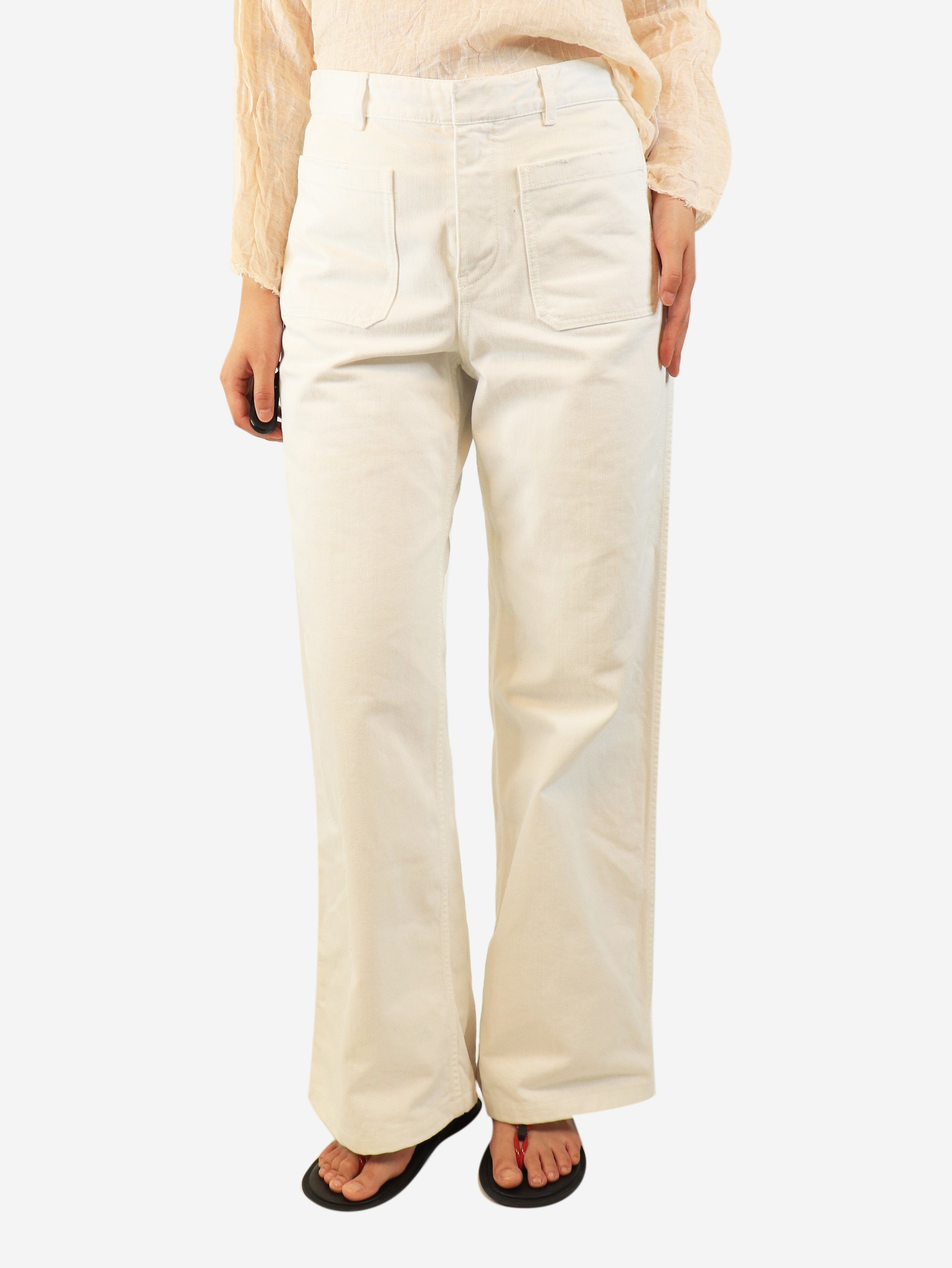 White denim jeans - size UK 12 Trousers Dior 