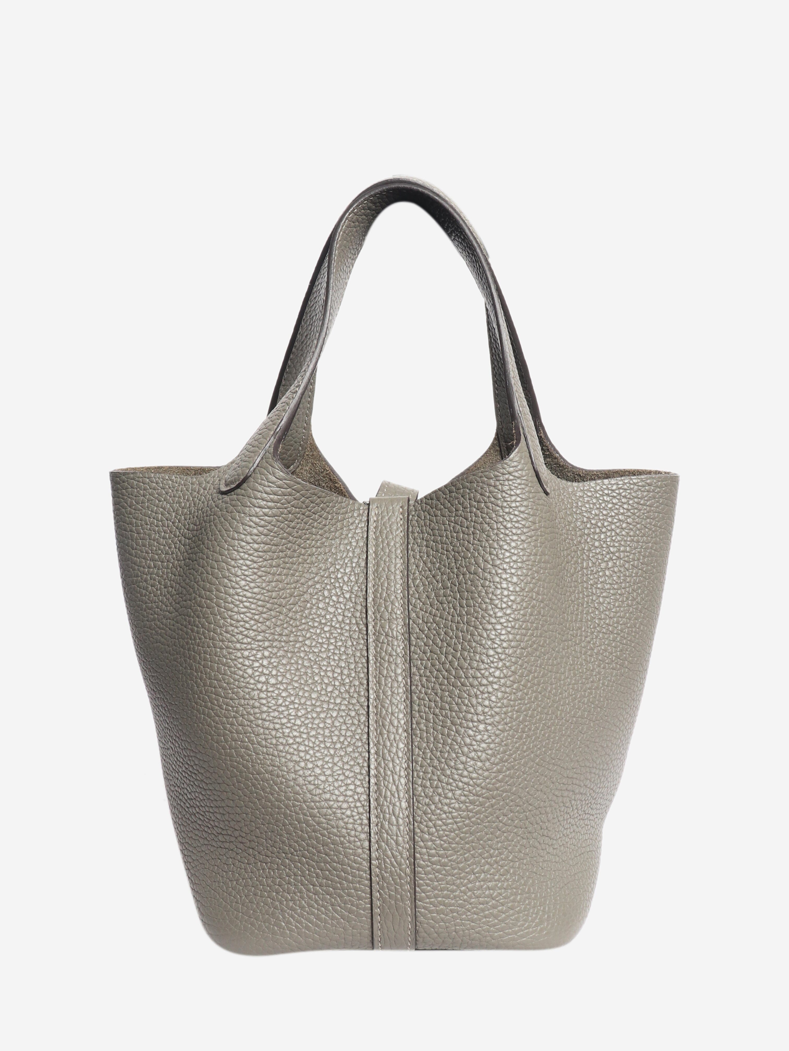 Gris Meyer 2019 Picotin 18 bag Top Handle Bags Hermes 